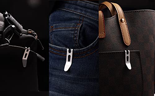 Deep Carry Pocket Clip - Multi-Purpose Keychain Tool - Stainless Steel (1 Pack)
