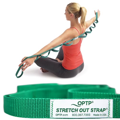 Stretch Out Strap for Yoga & Physical Therapy - 6' Nylon Strap with Loops