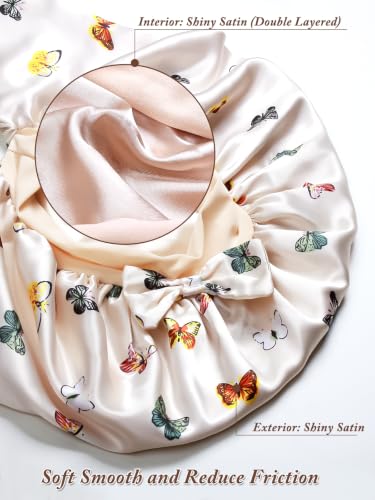 Satin Pantyhose Bonnet for Women - Long Hair Sleeping Cap