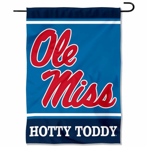 Ole Miss Garden Flag Double-Sided 12.5 x 18 in - Hotty Toddy NCAA