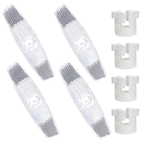 Bike Wheel Reflectors - 4 Pack Bicycle Spoke Safety Lights