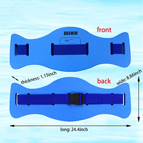 OUPDUGOU Size M Blue Adjustable EVA Swim Float Belt for Adults & Kids