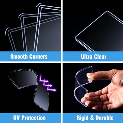 32-Count Topload Card Protectors - Upgraded 35pt Hard Sleeves