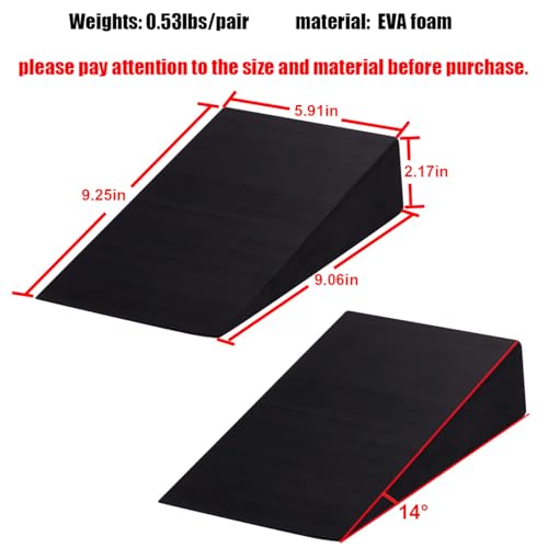 Calf Stretcher Slant Board - Non-Slip EVA Wedge (2pcs)