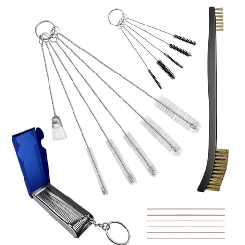 Carburetor Cleaning Kit - Nylon Brushes & Wire Needles Set