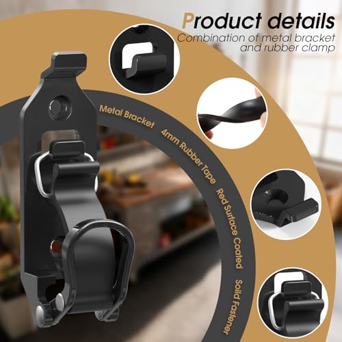 Heavy Duty Shovel Mount for Roof Rack & Truck Bed - Black 2PCS