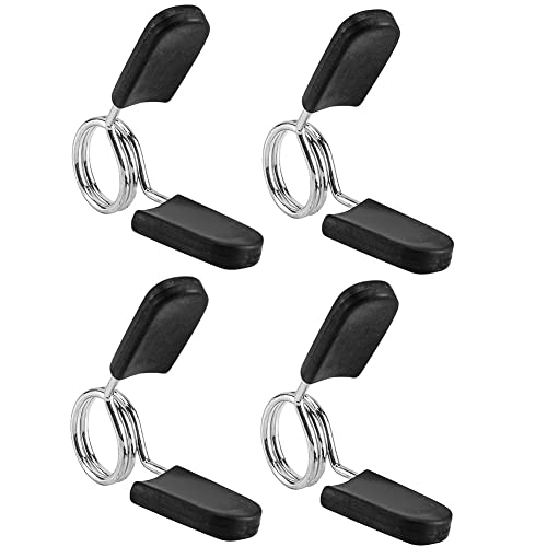 1 Inch Barbell Clamps - 4 Pack Quick-Release Weight Collars for Dumbbells