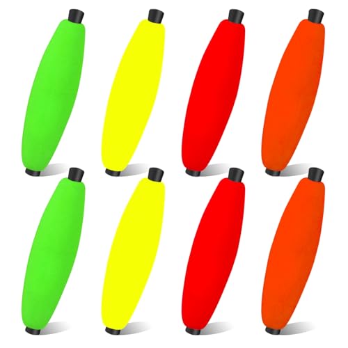 Peg Floats for Catfish & Crappie - 1.5in, 8-Pack Fishing Corks