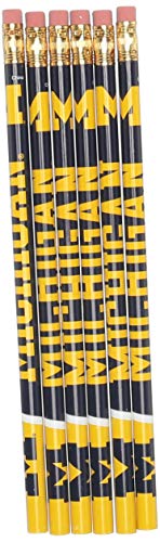 University of Michigan Pencils - 6 Pack, Black