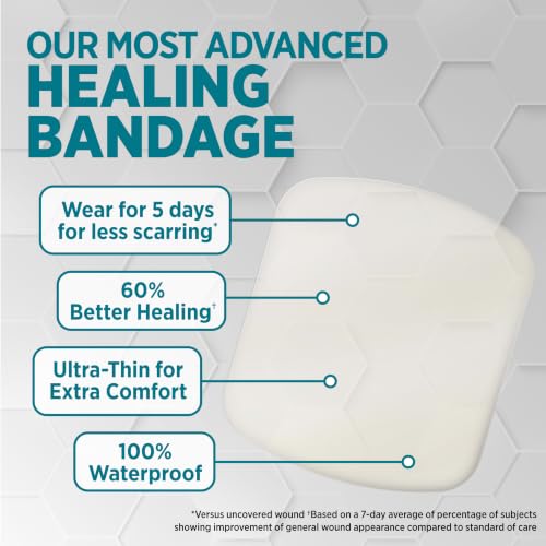Band-Aid Pro Heal 5-Day Hydrocolloid Waterproof Bandages Jumbo 3 Ct