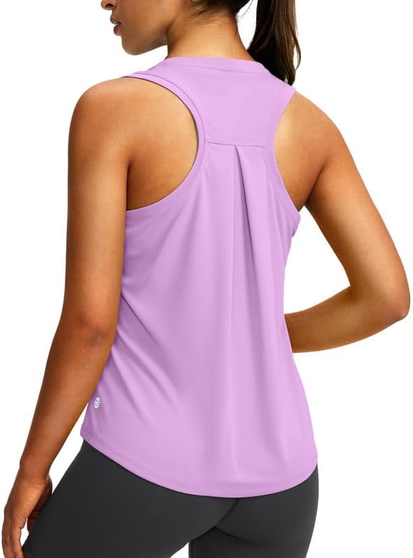 Skiennix Women's Workout Tops - Racerback Athletic Tank for Yoga & Running | Sleeveless Loose Fit