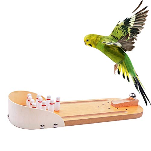 Mini Bowling Game Set - Tabletop Wooden Arcade for Stress Relief