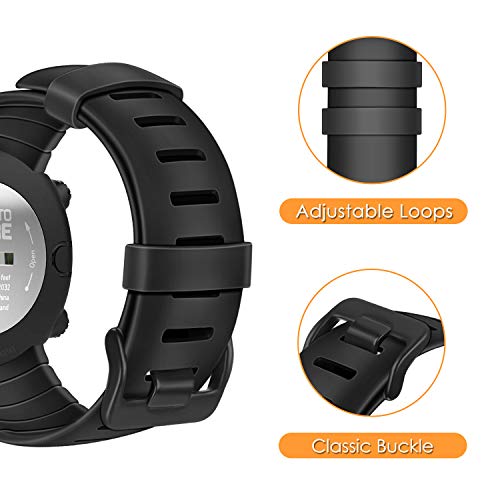 Adjustable TPU Band for Suunto Core - Black