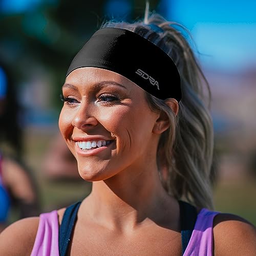 Lightweight Spandex Workout Headband - Black