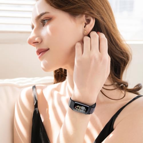 Adjustable Nylon Watch Bands for Fitbit Charge 6/5 - Dark Black, Olive Green, Iron Grey