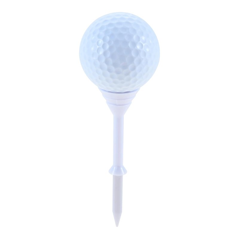 MUXSAM 83mm Golf Tees, 60Pcs Plastic Golf Tees, 3 1/4 Inch Long Unbreakable Golf Tees, Durable Stable Golf Tees for Practice Golf Lover, White