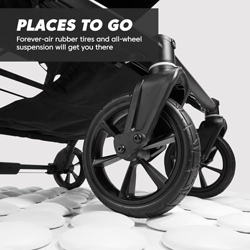Double Stroller for Newborns & Toddlers - Jet Black