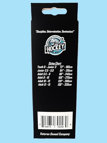 Waxed Hockey Laces - 72" White - Classic for Youth & Junior