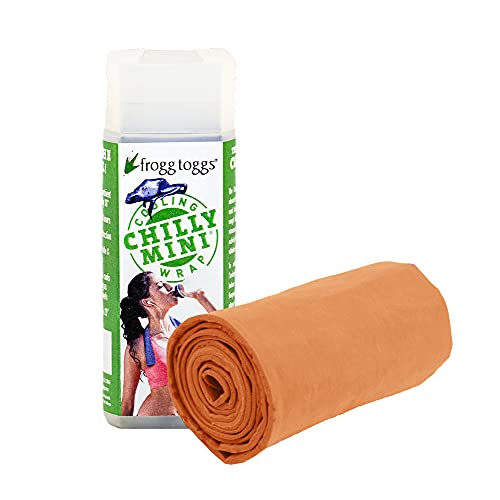 Mini Cooling Neck Towel - 29" x 3" Hyper-Evaporative Wrap - High Vis Orange