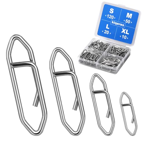 200 PCS Fishing Power Speed Clips - Quick Change, Silver
