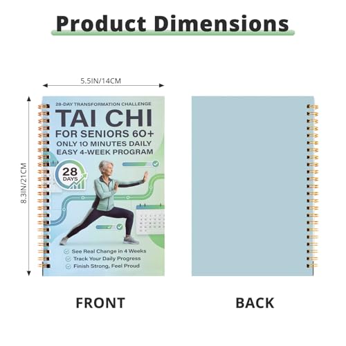 Tai Chi Book for Beginners - 28 Day Morning Plan, Green