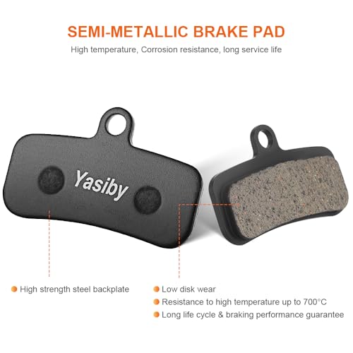 High-Performance Disc Brake Pads for Shimano & Tektro Bikes - 4 Pairs with Tools