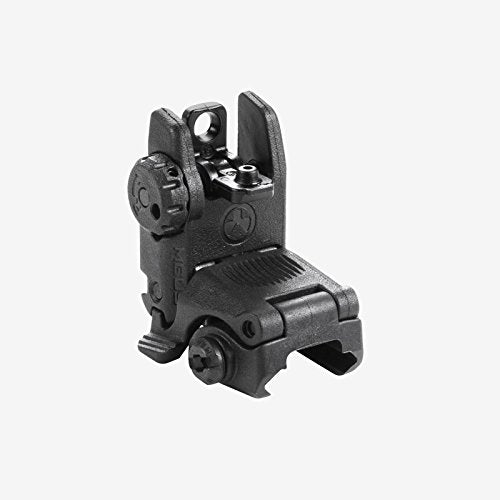 Flip-Up Backup Rear Sight - Impact Resistant Polymer - Black