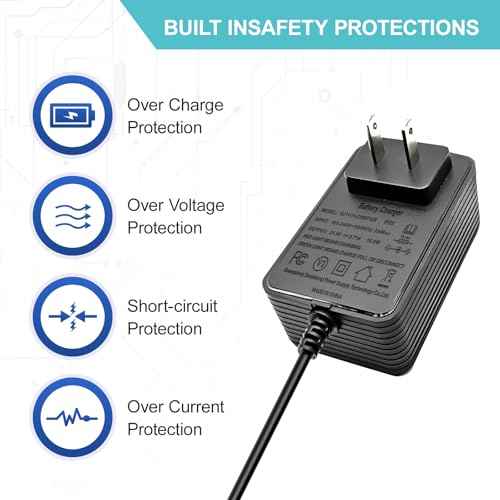 DC Power Supply Adapter MAX 21V 15W,Battery Charger for 18V 20V 21V Tool Battery Pack,with 5.5x2.5/2.1mm Connector and a DC Female Connector, Ideal for Lithium Batteries,led,Power Tools