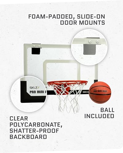 Mini Indoor Basketball Hoop with Shatter-Proof Backboard and Ball