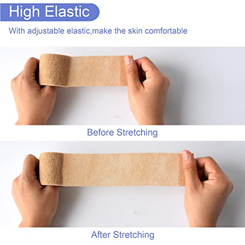 2 Inch Self Adhesive Bandage Wrap - 9 Pack Multi Colors