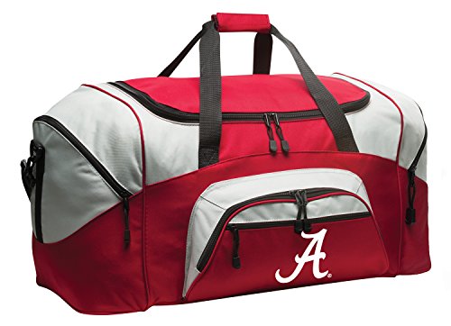 Alabama Deluxe Duffel Bag - Large Gym & Travel Bag - Red