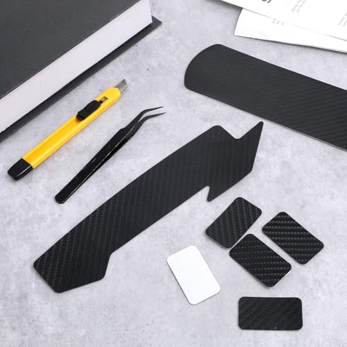 Bicycle Frame & Chainstay Protector Kit - Carbon Grain - Black
