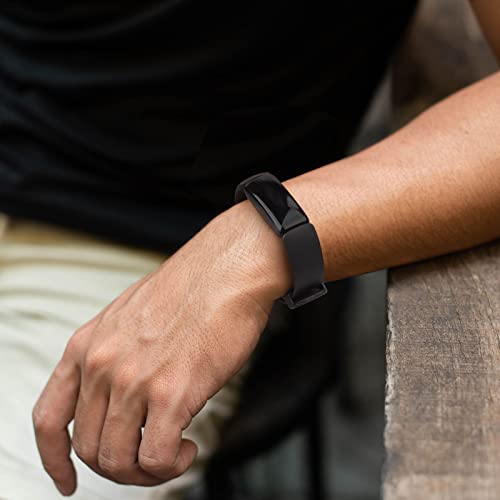 3 Pack Silicone Bands for Fitbit Inspire 2 & Ace 3 - Black, Navy Blue, Gray