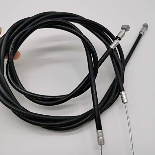 Bicycle Brake Cable Set - Front and Rear Universal Black Wire Kit