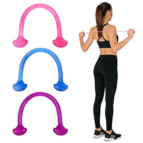 3-Piece Resistance Bands Set with Handles - 10lbs Each