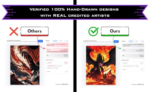 Hand-Drawn 100 Pack Matte TCG/MTG Card Sleeves - Safe Card Storage
