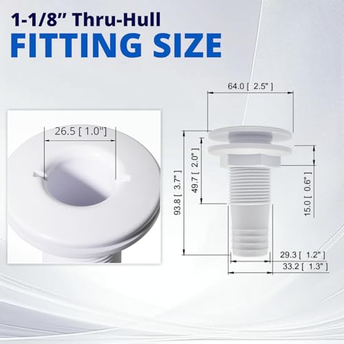 HXH 1-1/8 Inch x 6 ft Bilge Pump Hose Installation Kit - 1-1/8in Hose