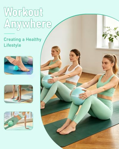 20-Piece Pilates Equipment Kit with Resistance Bands and Weights