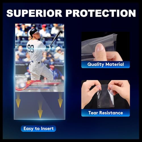 1000ct Clear Soft Card Sleeves for Trading Cards - Standard Size
