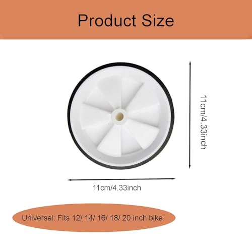 Bicycle Training Wheels for Kids - Sturdy Balance Stabilizers