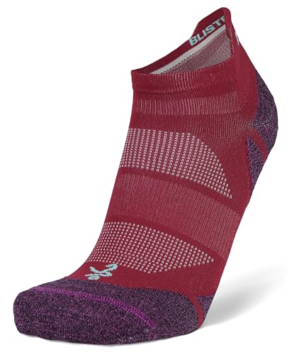 Balega Unisex Adult Running Socks Medium Wildberry Oriole No Show Tab Breathable Moisture-Wicking