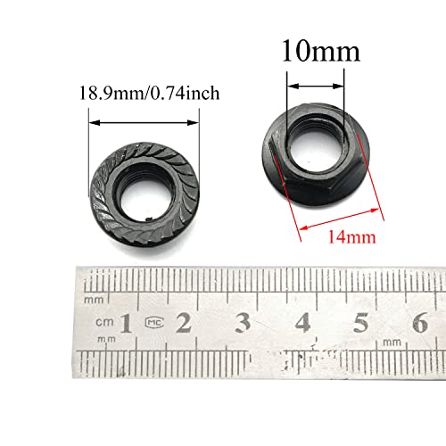 M10 Crank Arm Nuts - 14mm Bicycle Bottom Bracket Set of 4