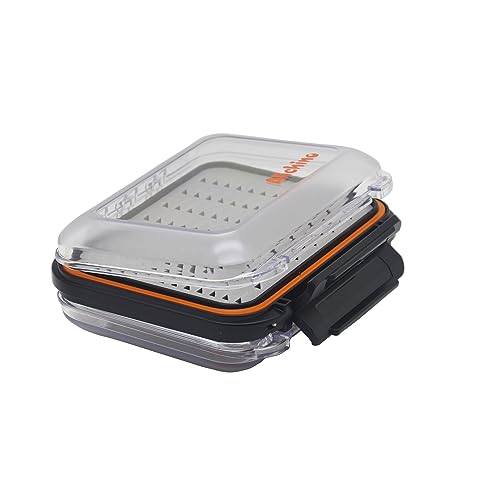 Small Fly Box for Fly Fishing - Waterproof Ice Jig Box (4.9 x 4 x 1.6 Inch)