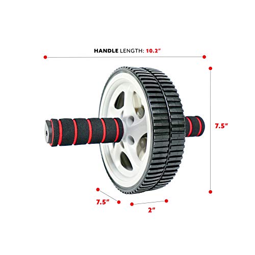 Ab Roller Exercise Wheel for Core Training - Black