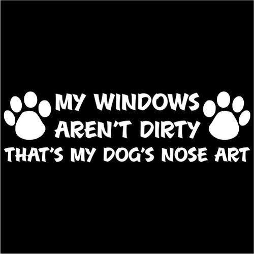 Rescue Dog Nose Art Die Cut Vinyl Decal for Car Windows and Laptops
