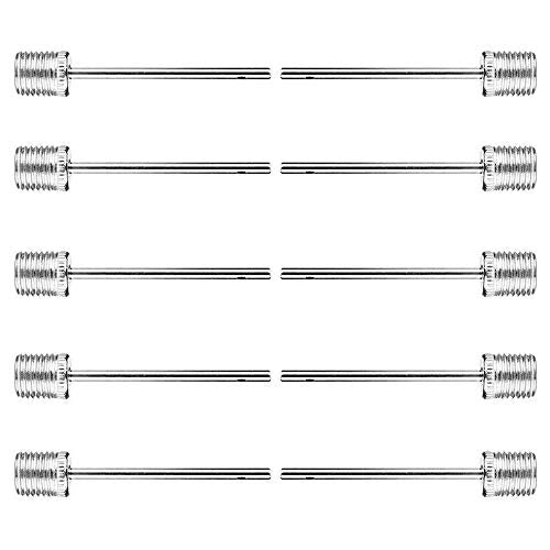 6-Piece Stainless Steel Ball Pump Inflation Needle Set with Storage Pouch