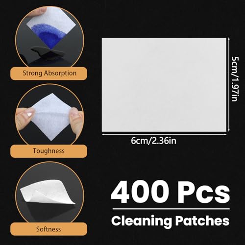 600 Pcs Gun Cleaning Supplies - 400 Patches & 200 Swabs