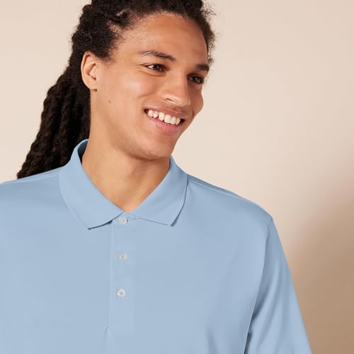 Men's Regular Fit Golf Polo Shirt - Light Blue, Small
