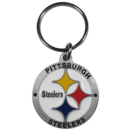 NFL Key Chain - Pittsburgh Steelers Metal Keyring with Detail