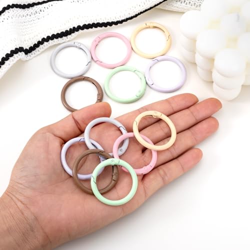 Round Spring O Rings - 12 Pcs, 32mm, 6 Colors